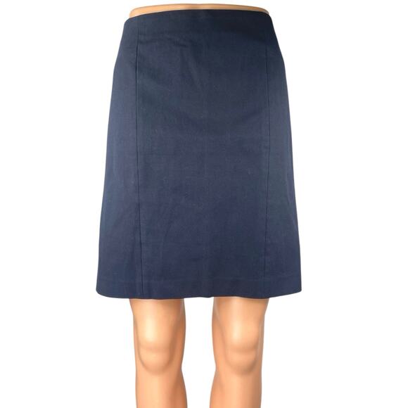 Banana Republic Women's Blue High Waisted Zipper Mini Pencil A-Line Skirt Size 6 - Picture 1 of 5